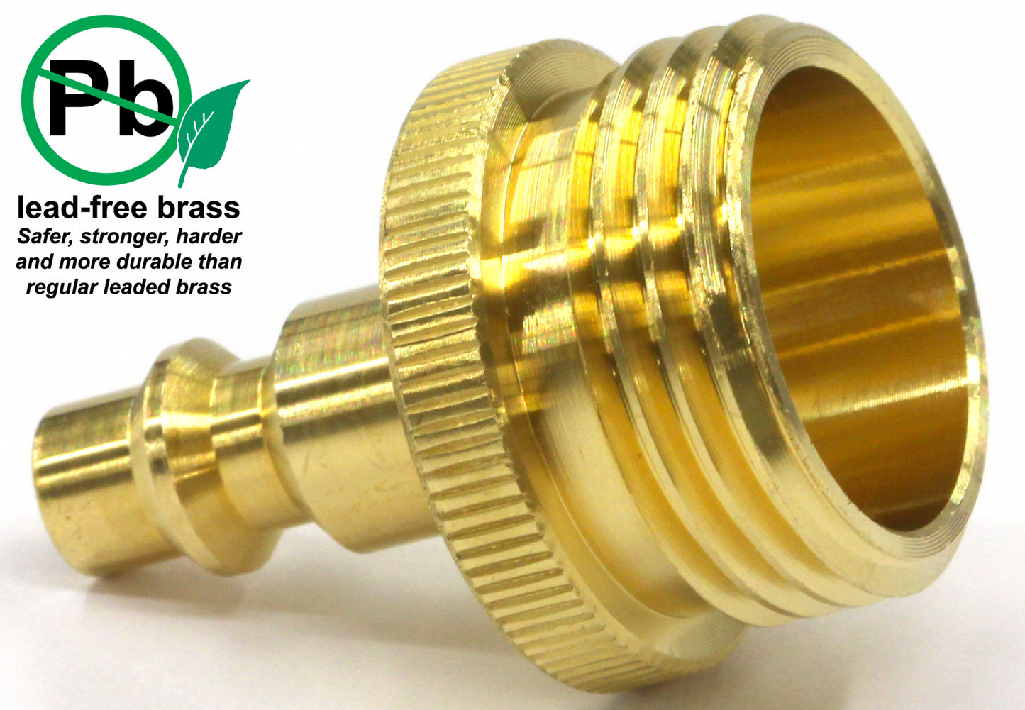 Winterize RV, Boat, Motorhome, Camper, and Travel Trailer: Air Compressor Quick-connect Plug To Male Garden Faucet Blow Out Adapter Fitting (Solid Lead-Free Brass)
