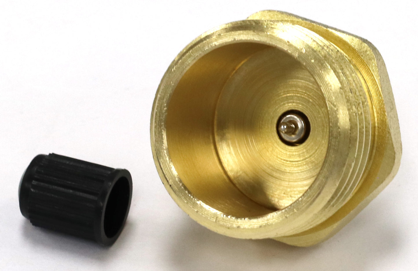 Tire Inflation Schrader Valve to Male Garden Hose Faucet | Winterize Blow Out Adapter Fitting for RV, Camper, and Travel Trailer (Solid Lead-Free Brass)