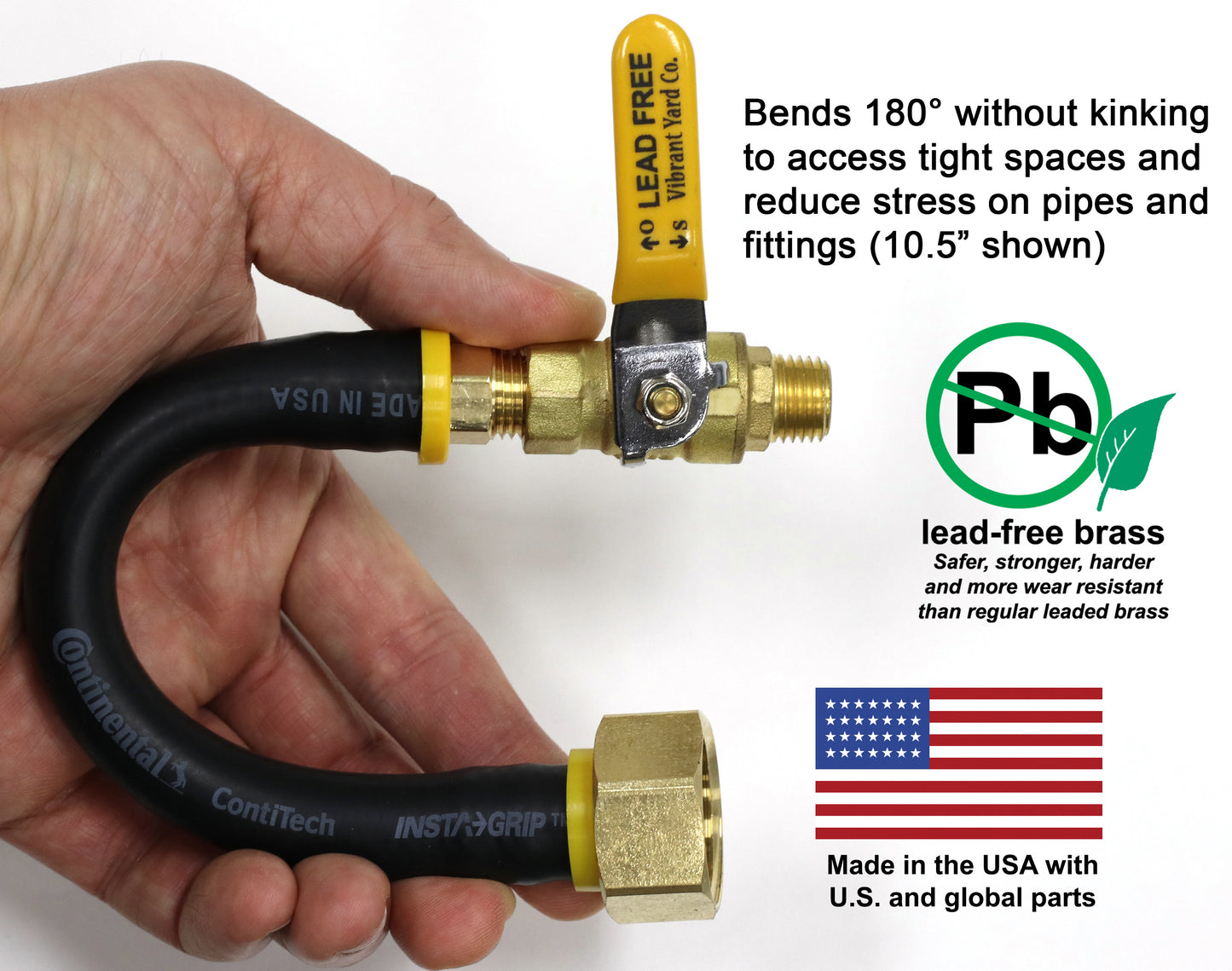 Winterize Sprinkler Systems and Outdoor Faucets: Air Compressor Quick-Connect Plug To Female Garden Hose Faucet Blow Out Adapter with Shut Off Valve (Lead-Free Brass), without Plug
