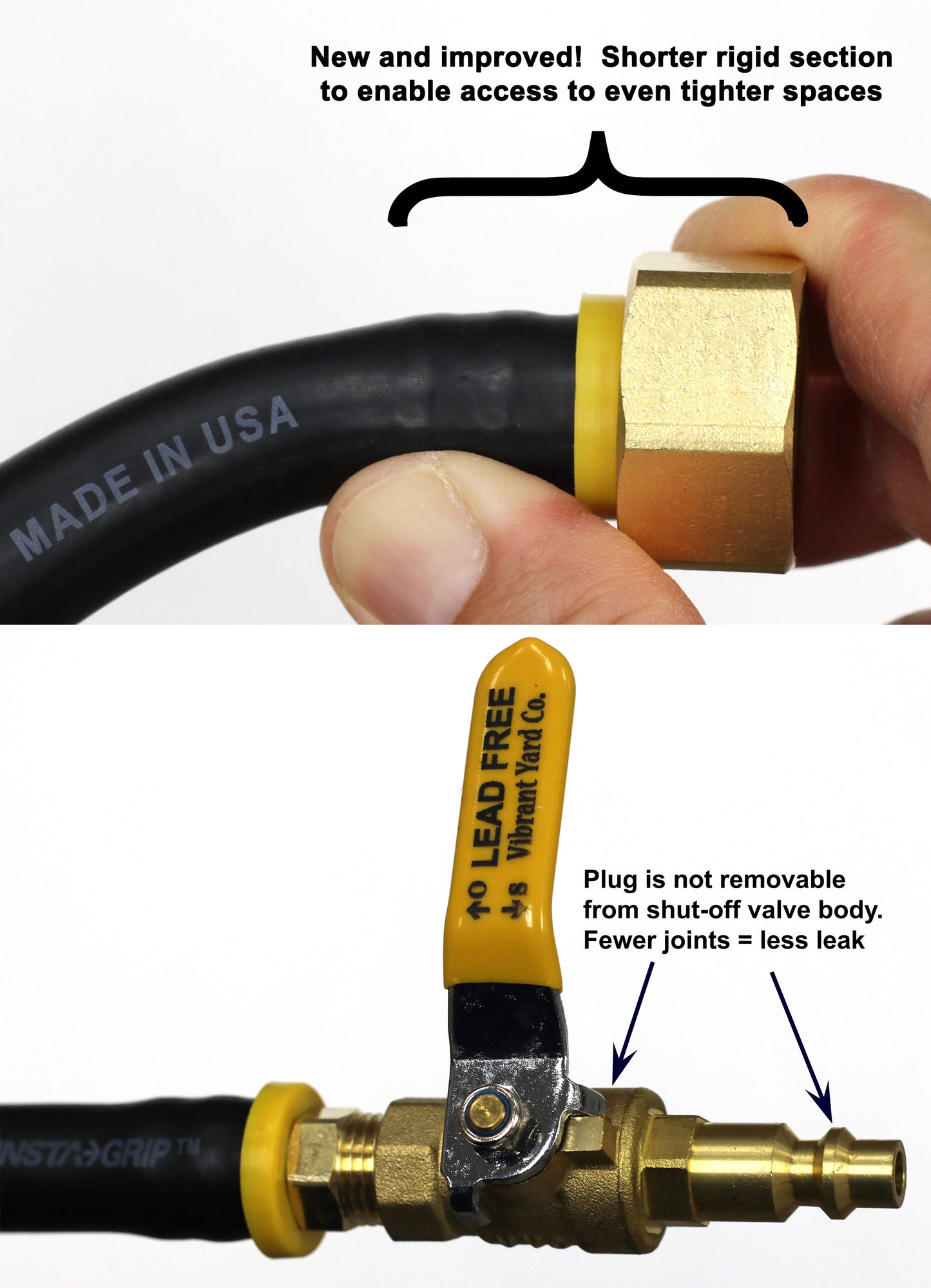 Winterize Sprinkler System, Outdoor Faucet, RV, Camper, and Travel Trailer: Air Compressor Plug To Garden Hose Faucet Blow Out Adapter (Lead-Free Brass) with Male-to-Male Fitting