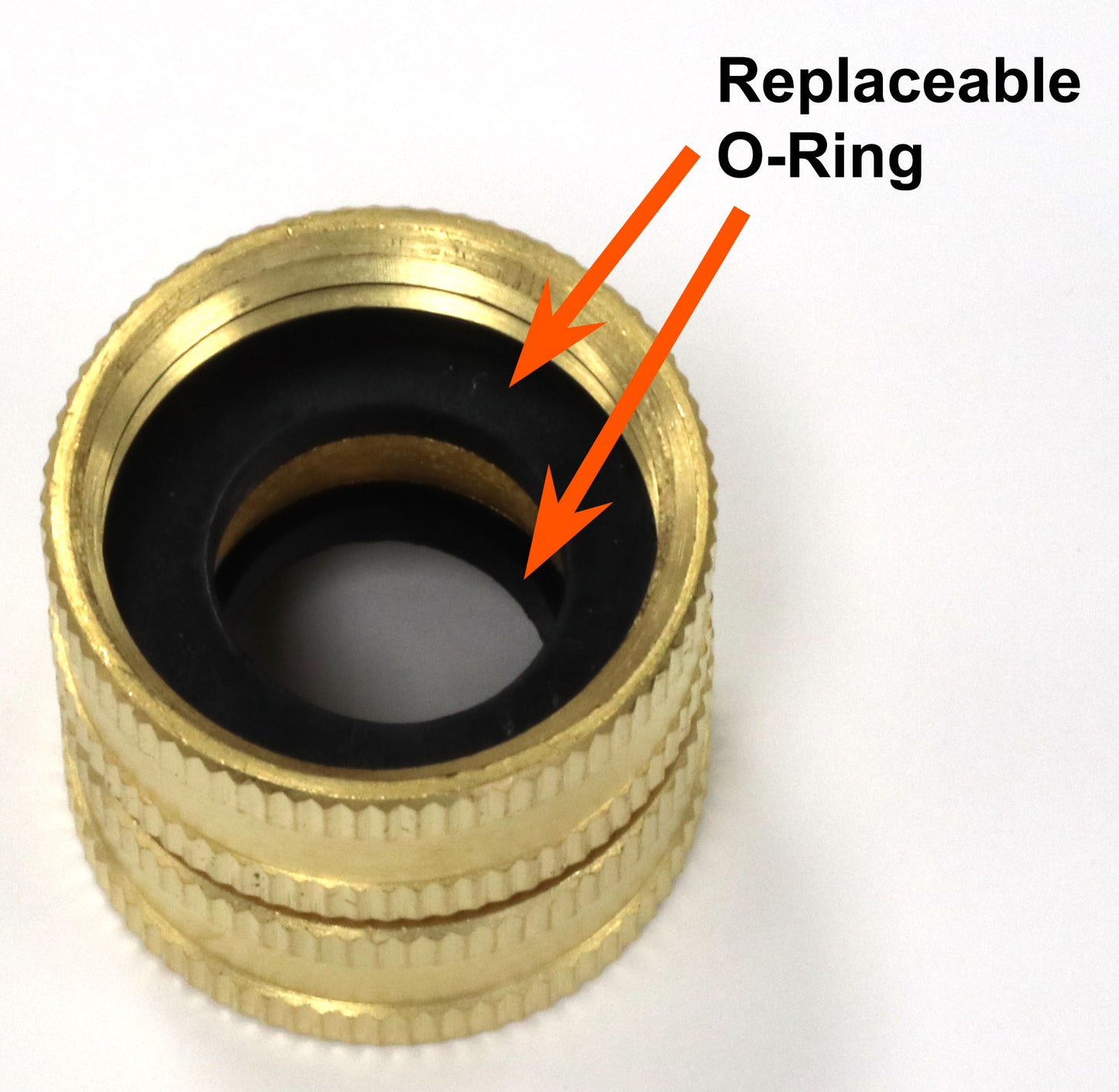 Female-to-Female Garden Faucet Adapter Fitting (Solid Lead-Free Brass)