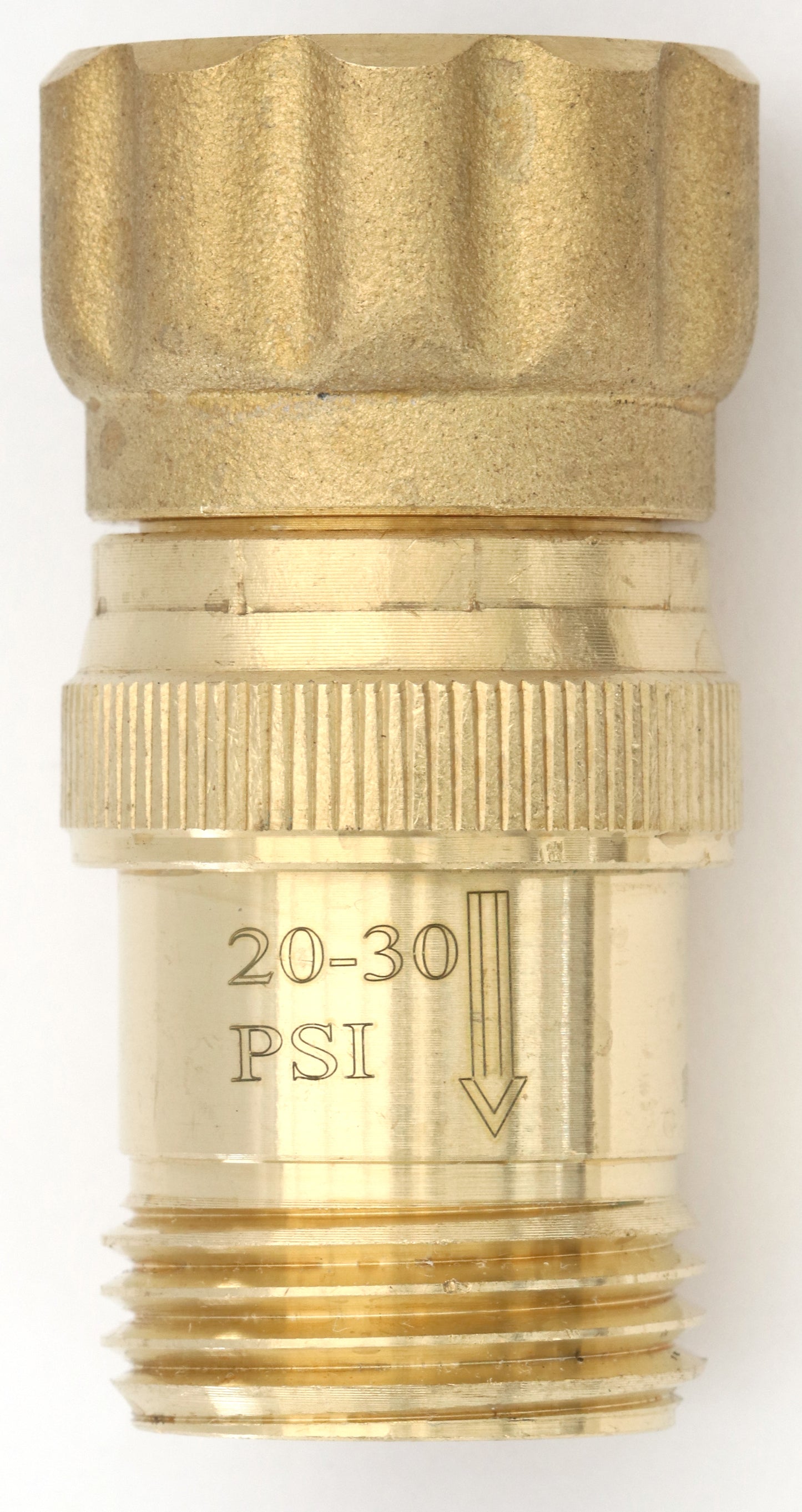 Lead-Free Brass 25 psi Pressure Regulator 3/4 inch Hose Thread Drip Irrigation System, Pressure Reducer