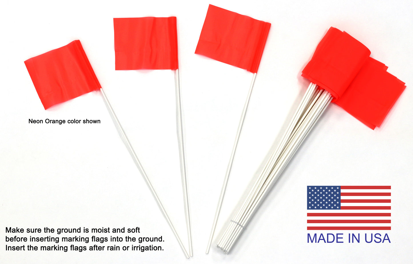 Stake Flags for Marking Sprinkler Heads and Other Objects