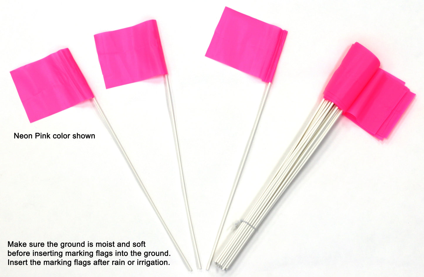 Stake Flags for Marking Sprinkler Heads and Other Objects