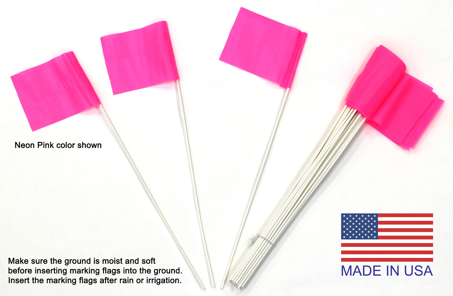 Stake Flags for Marking Sprinkler Heads and Other Objects