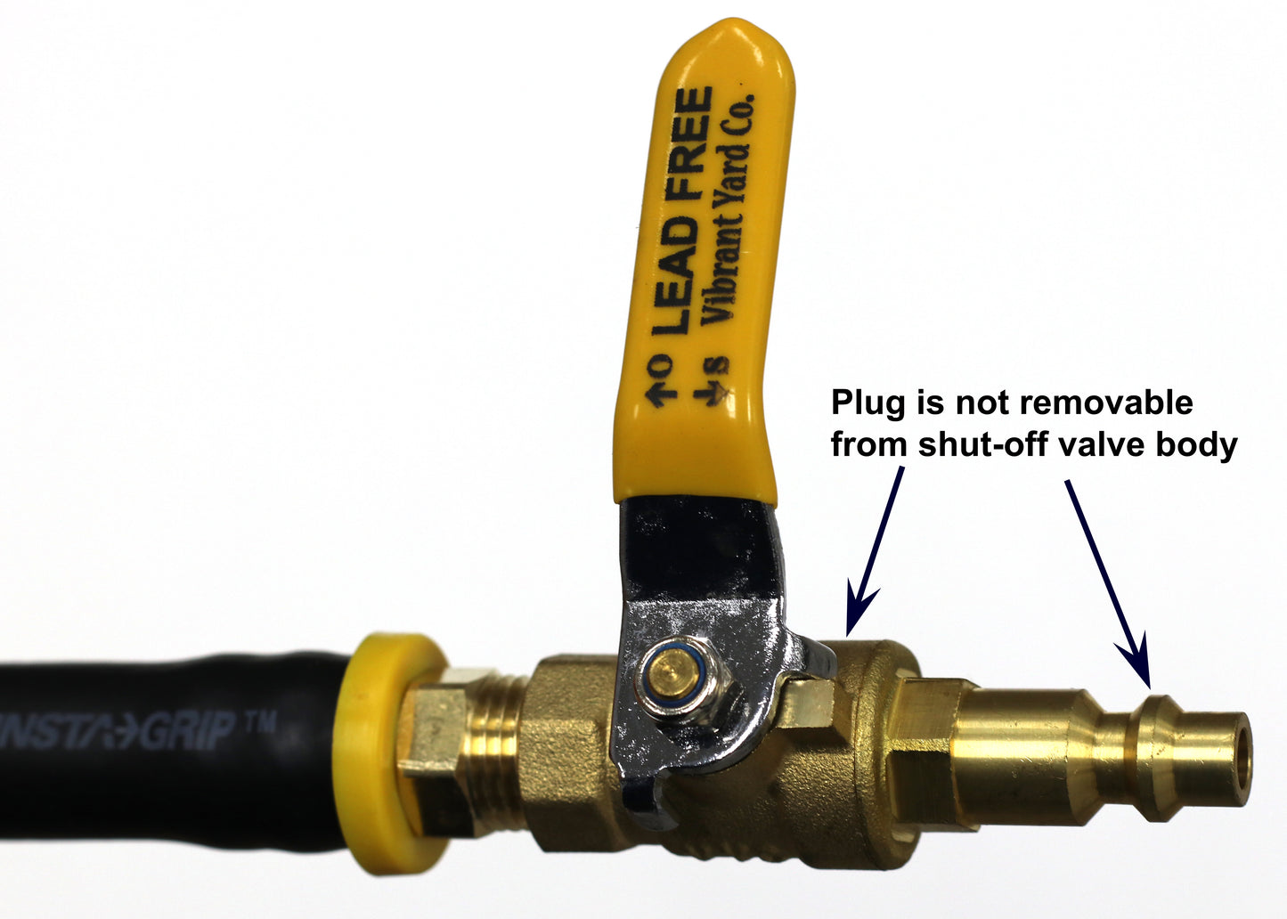 Winterize RV, Motorhome, Boat, Camper, and Travel Trailer: Air Compressor Quick-Connect Plug To Male Garden Hose Faucet Blow Out Adapter with Valve (Lead-Free Brass), Industrial Plug