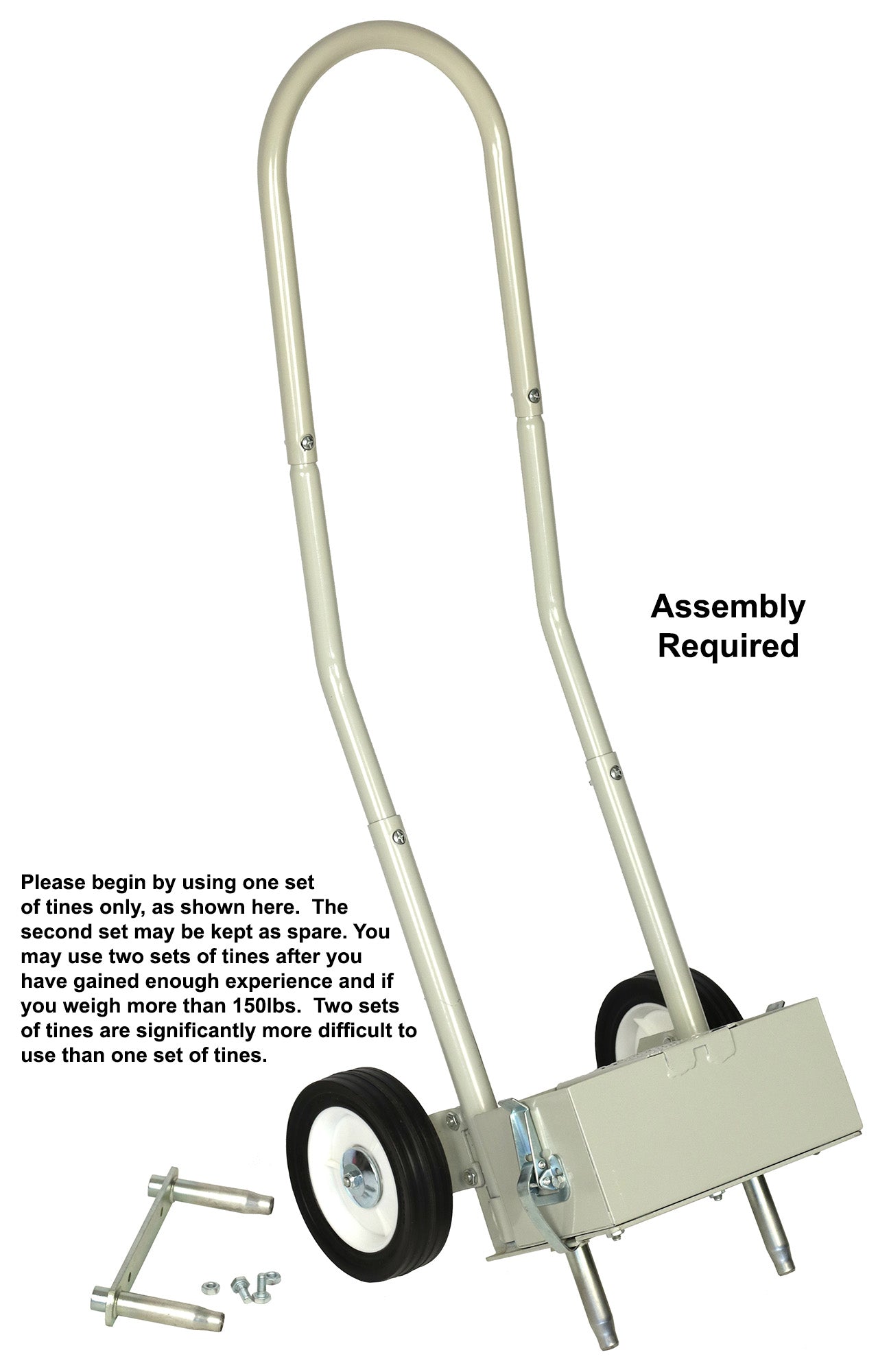 Step 'N Tilt Core Lawn Aerator Version 4 Kit (3.4 Inch Standard Length Coring Tines with Soil Core Container)