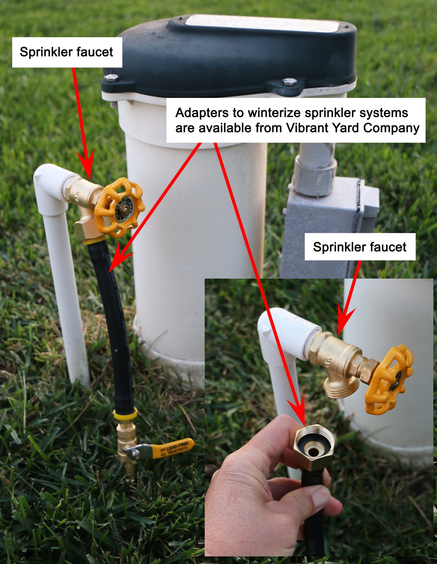 Sprinkler Garden Faucet with 1/2" MNPT Connection