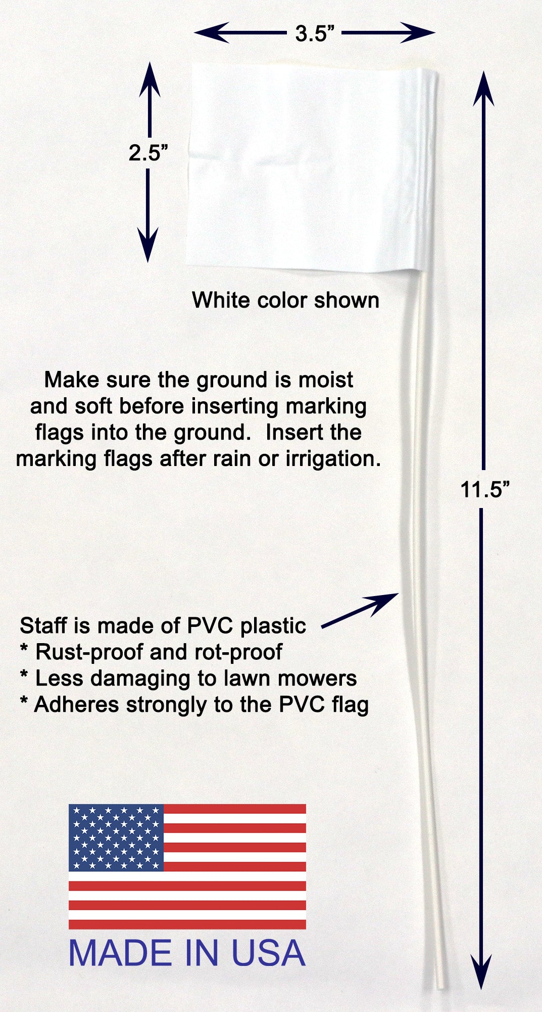 Stake Flags for Marking Sprinkler Heads and Other Objects