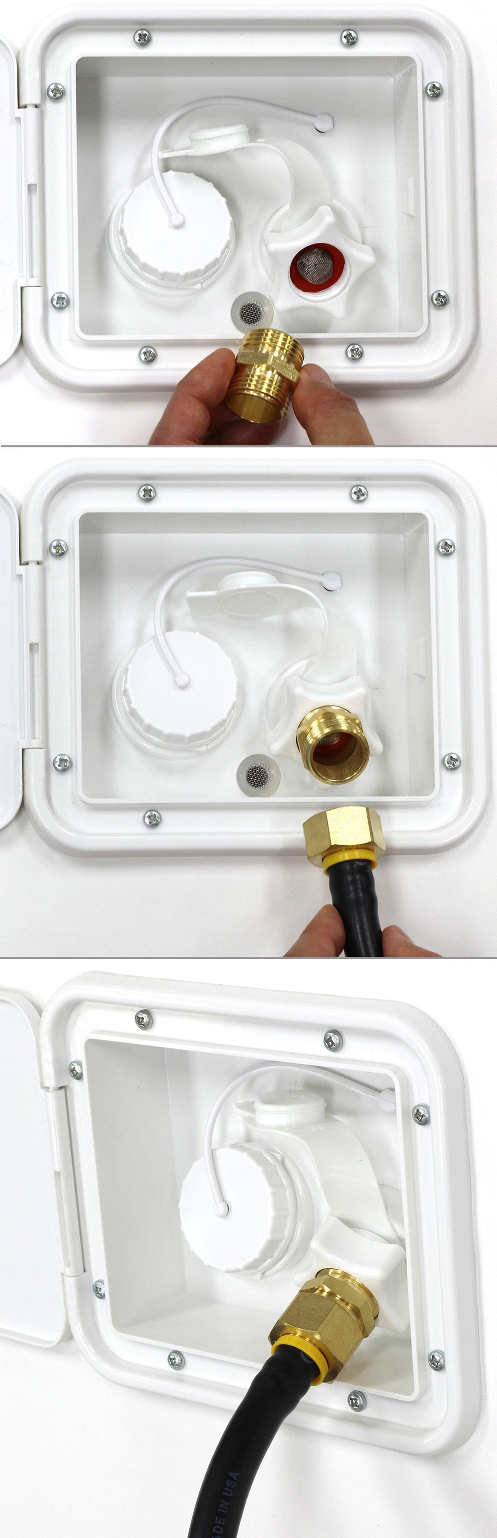 Winterize Sprinkler System, Outdoor Faucet, RV, Camper, and Travel Trailer: Air Compressor Plug To Garden Hose Faucet Blow Out Adapter (Lead-Free Brass) with Male-to-Male Fitting