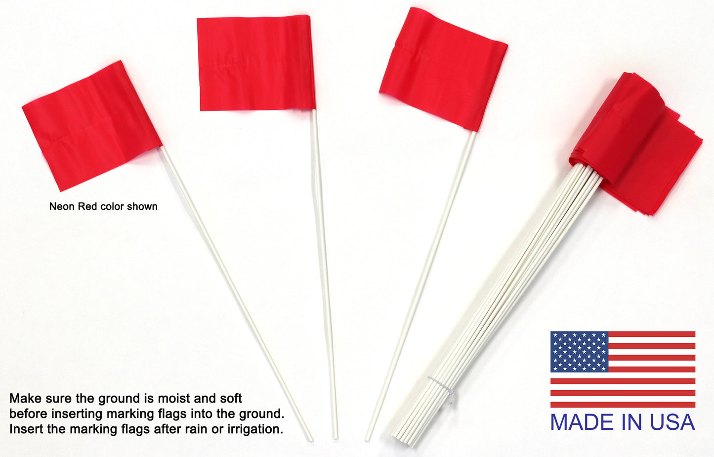 Stake Flags for Marking Sprinkler Heads and Other Objects