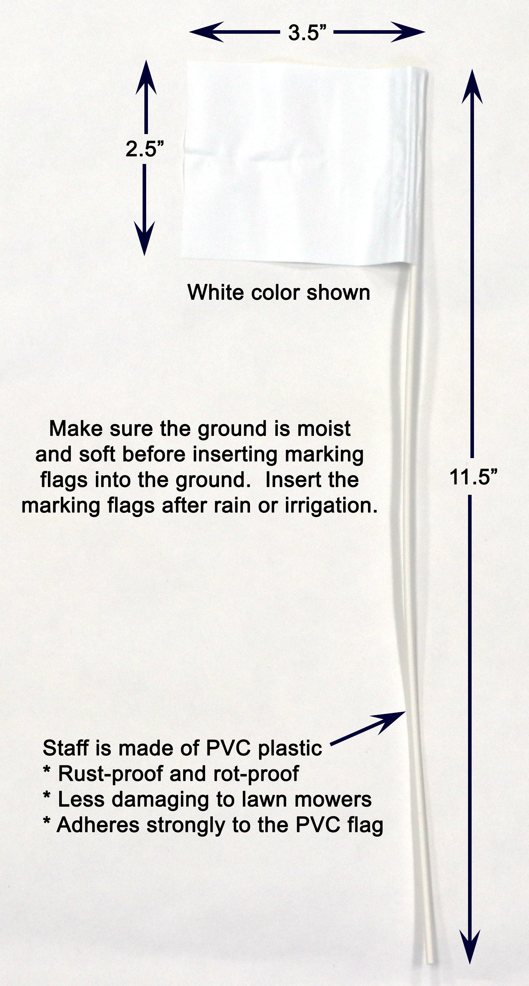 Stake Flags for Marking Sprinkler Heads and Other Objects